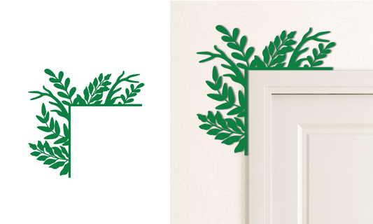 Flowers and Leaves Door Trim Corners - Great to spruce up any room year round!