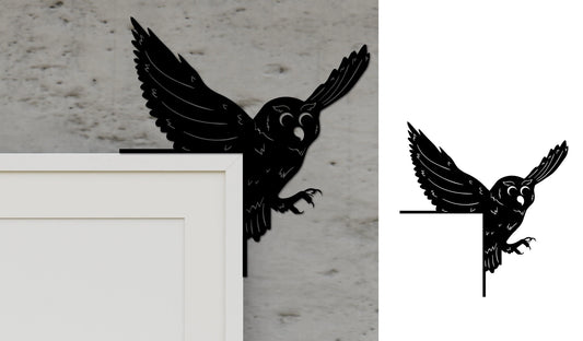 Owl Door Trim Corners - Great for any woodland Bird lover!