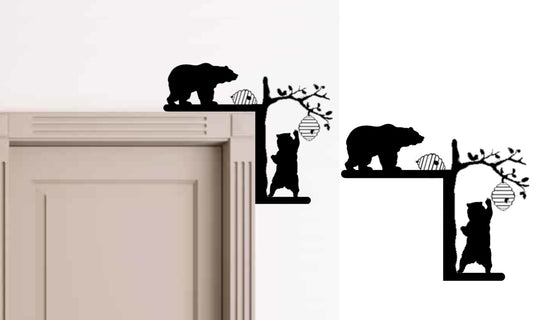 Bear Door Trim Corners - Bears Bears Bears - Oh My!  - Bears and Beehives, Mama Bear, cubs and a Mountain, Bears and Leaves!